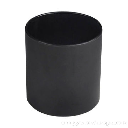 Black Candle Holder with 95mm Top and 95mm Bottom Diameter